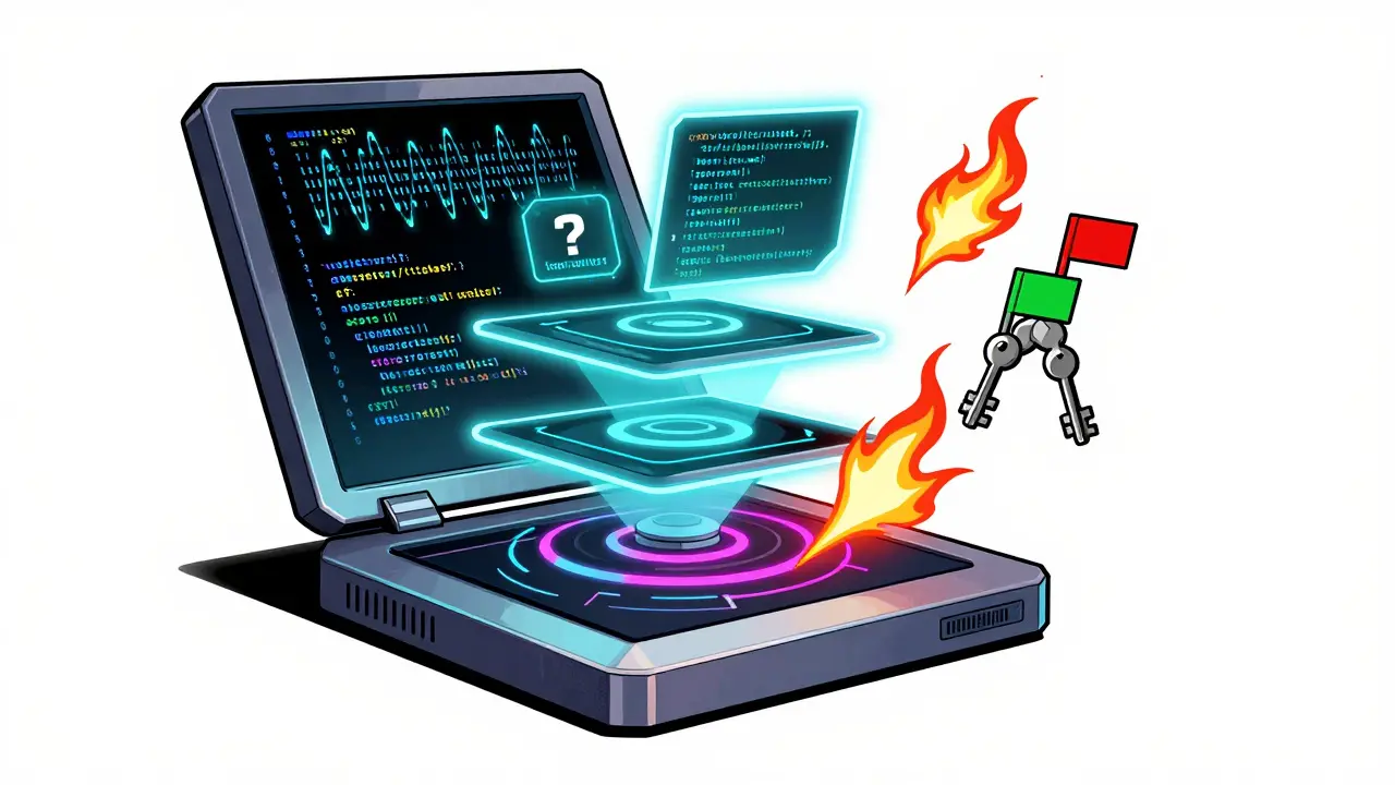 Three-layer AI secret scanner detecting and neutralizing fake API keys in codebase.