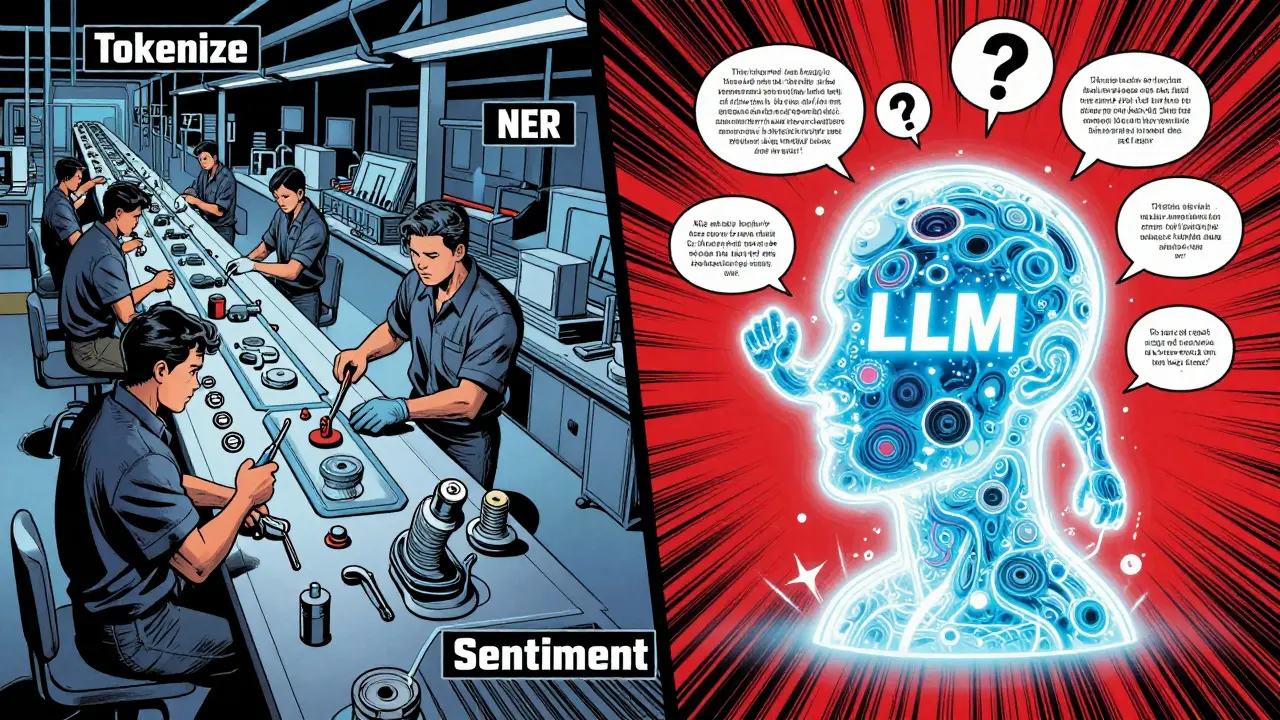 NLP Pipelines vs End-to-End LLMs: When to Use Composition Over Prompting