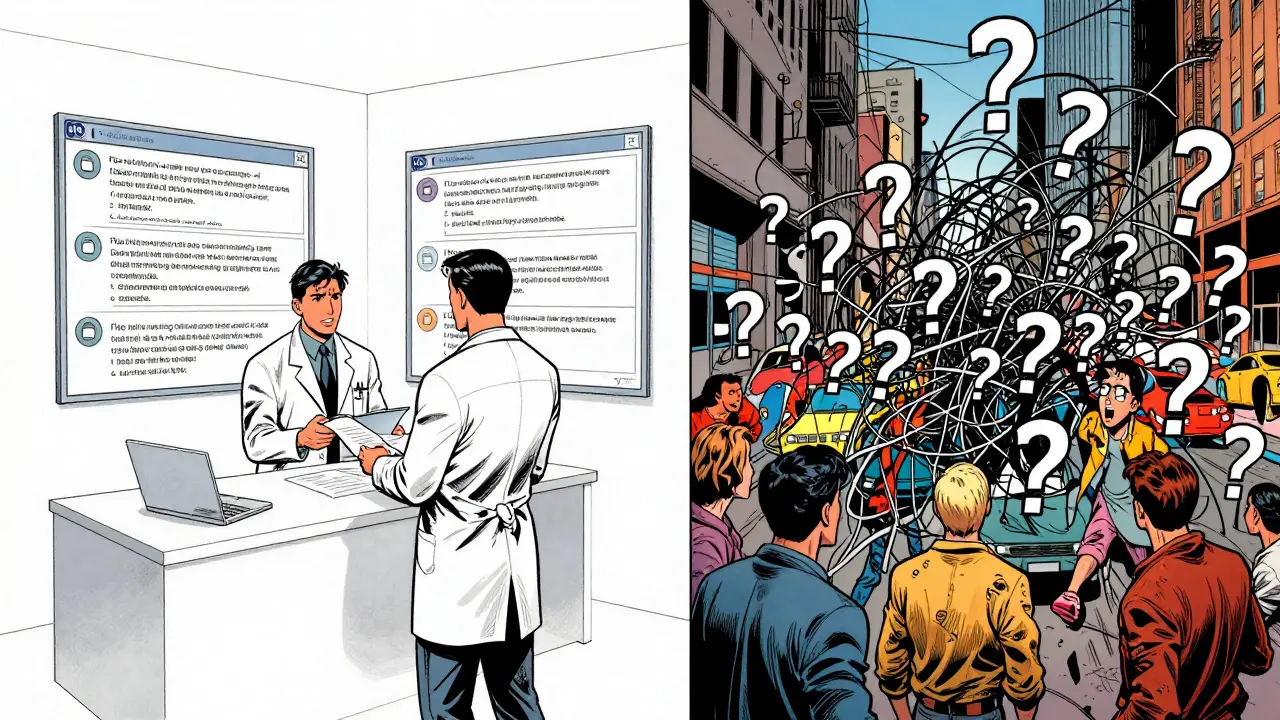 Split view comparing clean synthetic tests with chaotic real traffic