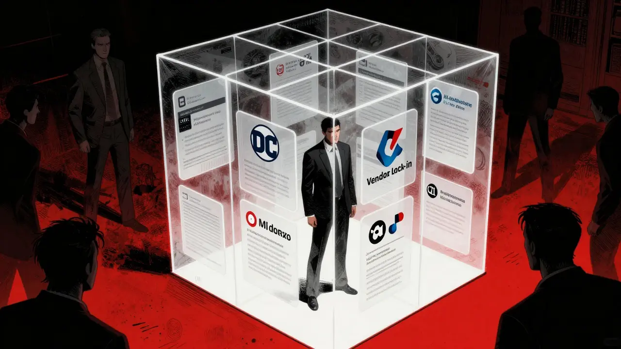 Executive trapped in digital contract cage