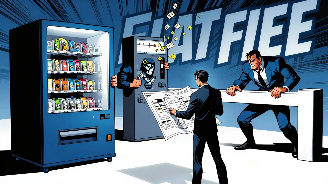 Comic hero choosing between AI pricing models