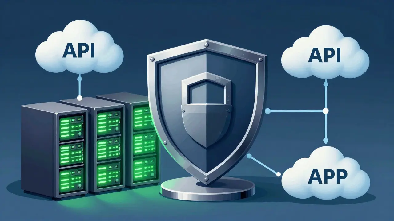 Balanced hybrid AI system combining local servers and cloud APIs