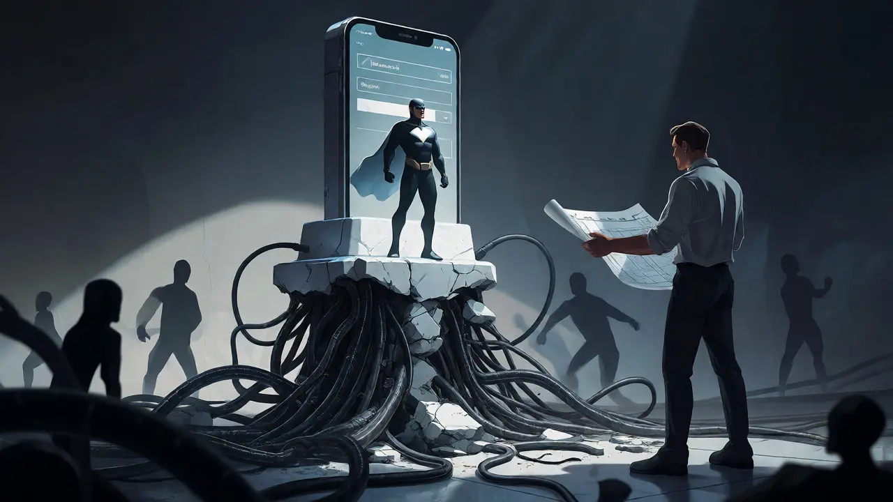 Polished app interface cracking under technical debt